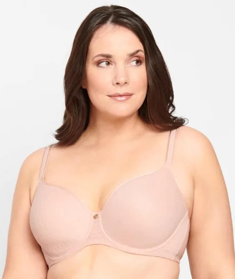 Temple Luxe by Berlei Lace Full Cup Contour Bra - Black/Nude