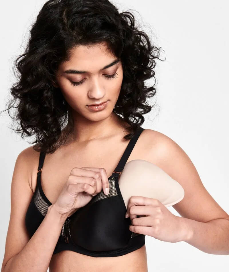 Berlei Post Surgery Mesh Wire-free Bra - Black