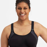 Berlei Pro Elite Contour Crop Sports Bra - Black