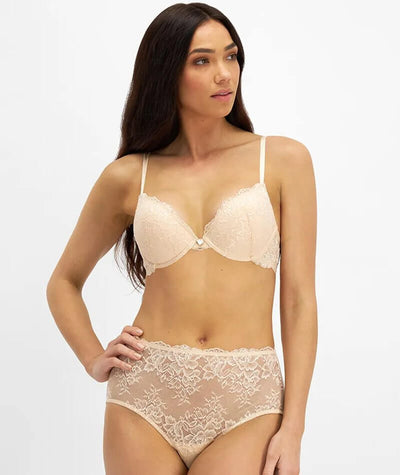Temple Luxe by Berlei Lace Level 1 Push Up Bra - Nude Bras