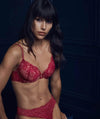 Temple Luxe by Berlei Lace Level 1 Push Up Bra - Persian Red Bras