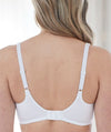 Bestform Floral Trim Wire-free Cotton Bra with Lightly Lined Cups - White Bras