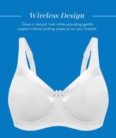 Bestform Bra Size 34D Style 97875815 Ivory All Cotton Wirefree Only at VF  Outlet