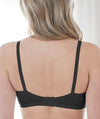 Bestform Striped Wire-free Cotton Bra with Lightly Lined Cups - Black Bras