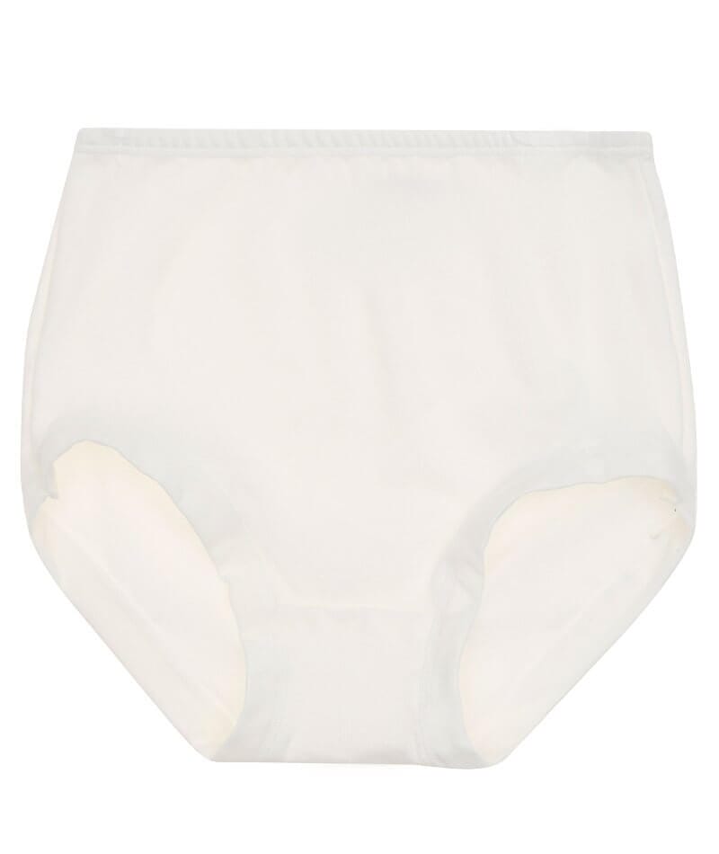 Bonds Cottontails Full Brief With Lycra - White Knickers