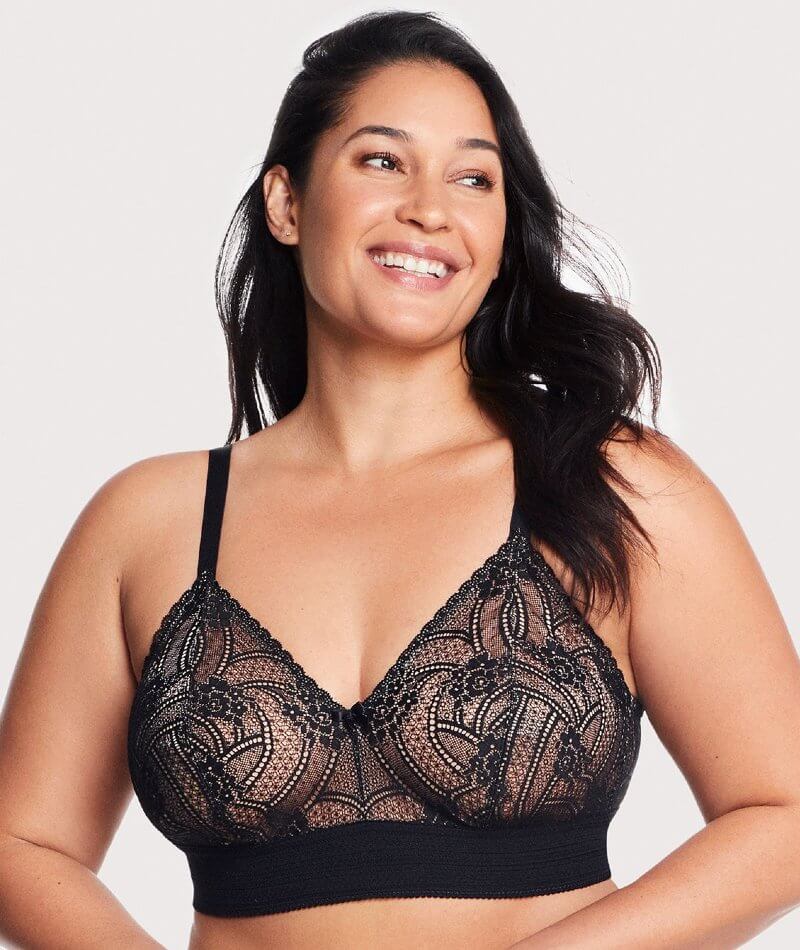 Cacique Black Lace Bra Size 44D - $24 - From Kaitlin