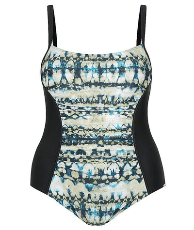 Capriosca Chlorine Resistant Panelled One Piece Swimsuit - Ink and Water Swim