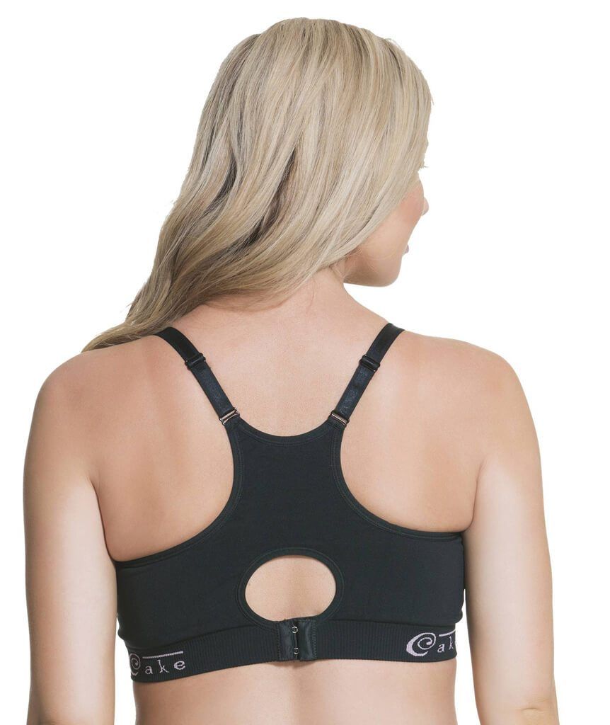 Cake Maternity Cotton Candy Seamless Sleep & Yoga Nursing Bra - Black Bras