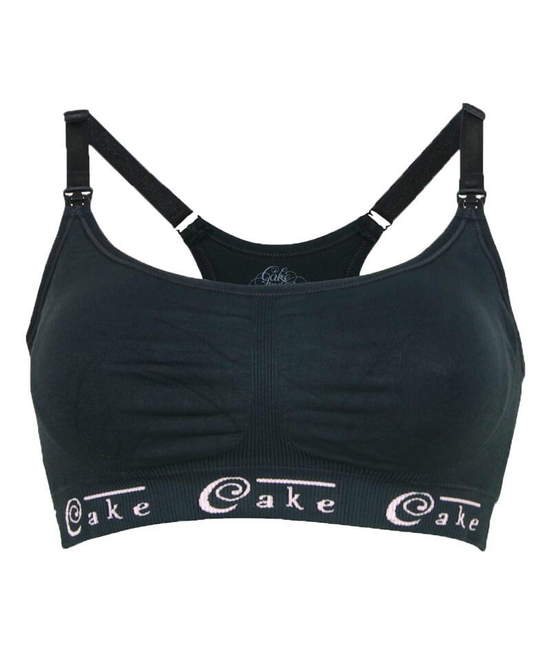 Cake Maternity Cotton Candy Seamless Sleep & Yoga Nursing Bra - Black Bras