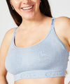 Cake Maternity Cotton Candy Seamless Sleep & Yoga Nursing Bra - Heather Blue Bras