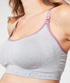 Cake Maternity Cotton Candy Seamless Sleep & Yoga Nursing Bra - Heather Grey Bras