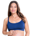 Cake Maternity Cotton Candy Seamless Sleep & Yoga Nursing Bra - Navy Blue Bras