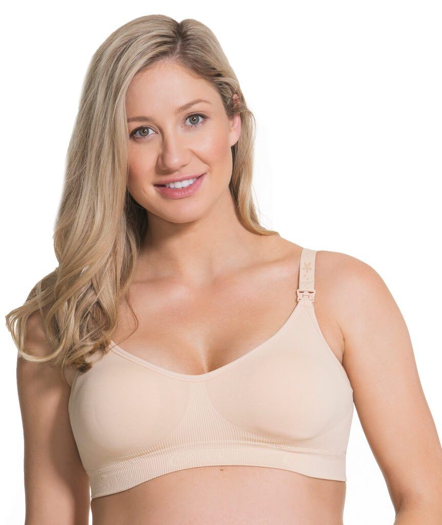 Cake Maternity Cotton Candy Seamless Sleep & Yoga Wire-free Nursing Bra -  Nude