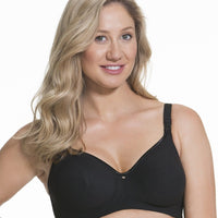 Cake Maternity Croissant Seamless Flexi Wire Nursing Bra -  Black