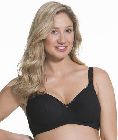 Cake Maternity Croissant Seamless Flexi Wire Nursing Bra - Black Bras