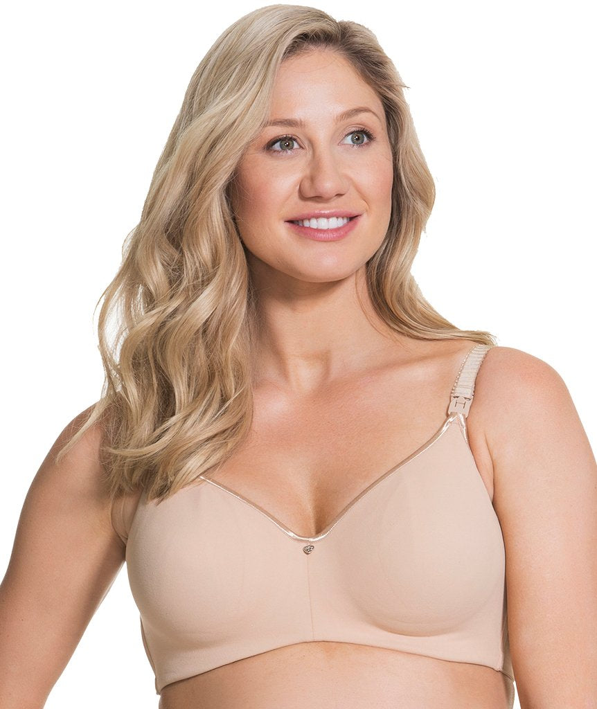 Cake Maternity Croissant Seamless Flexi Wire Nursing Bra - Nude Bras 