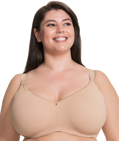 Cake Maternity Croissant Seamless Flexi Wire Nursing Bra - Nude Bras