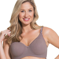 Cake Maternity Croissant Seamless Flexi Wire Nursing Bra -  Raisin