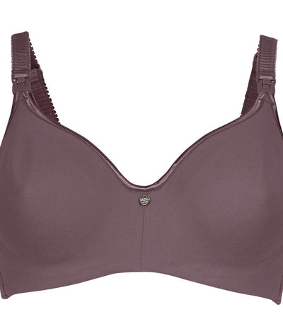 Cake Maternity Croissant Seamless Flexi Wire Nursing Bra - Raisin Bras