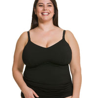 Cake Maternity Ice Cream Cotton E-G Cup Nursing Tank -  Black