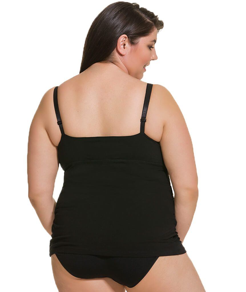 Cake Maternity Ice Cream Cotton E-G Cup Nursing Tank - Black Sleep / Lounge