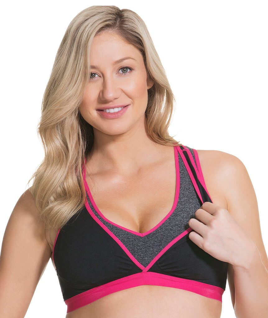 Cake Maternity Lotus Yoga & Hands Free Pumping B-G Cup Wire-free Bra - -  Curvy Bras