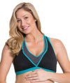 Cake Maternity Lotus Yoga & Hands Free Pumping Bra - Teal Bras