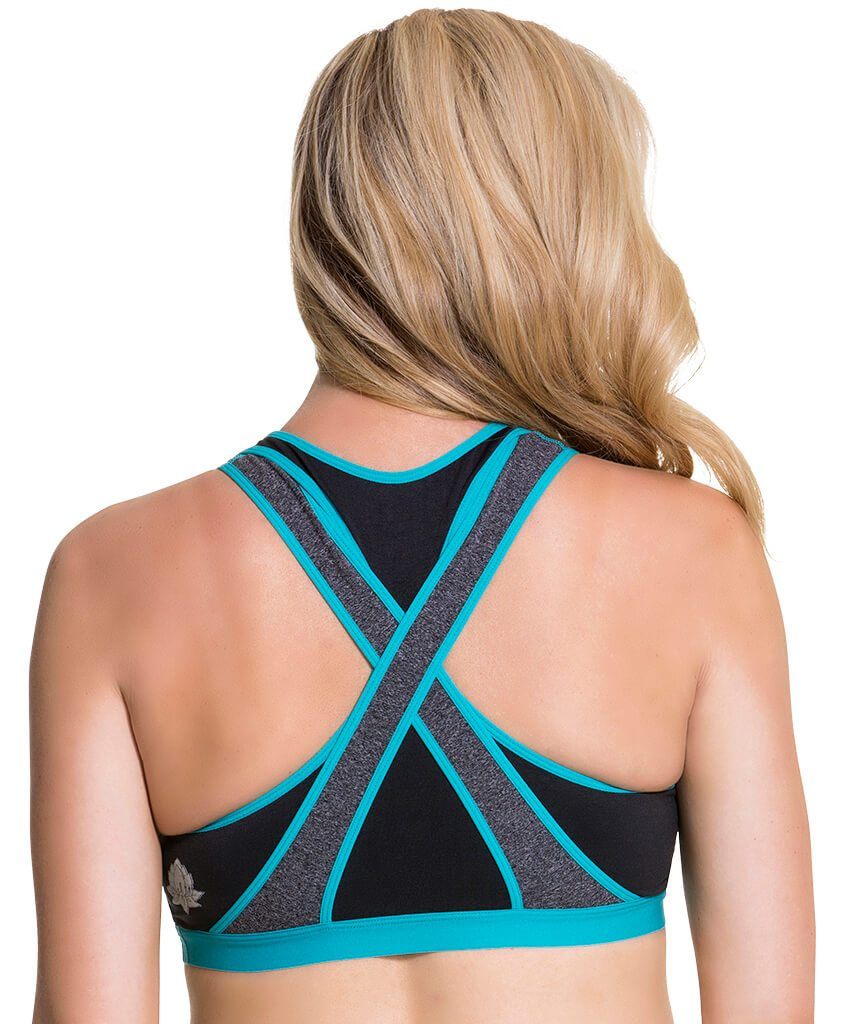 Cake Maternity Lotus Yoga & Hands Free Pumping Bra - Teal Bras 