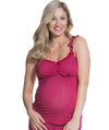 Cake Maternity Rhubarb Torte Maternity & Nursing Camisole - Red Maternity