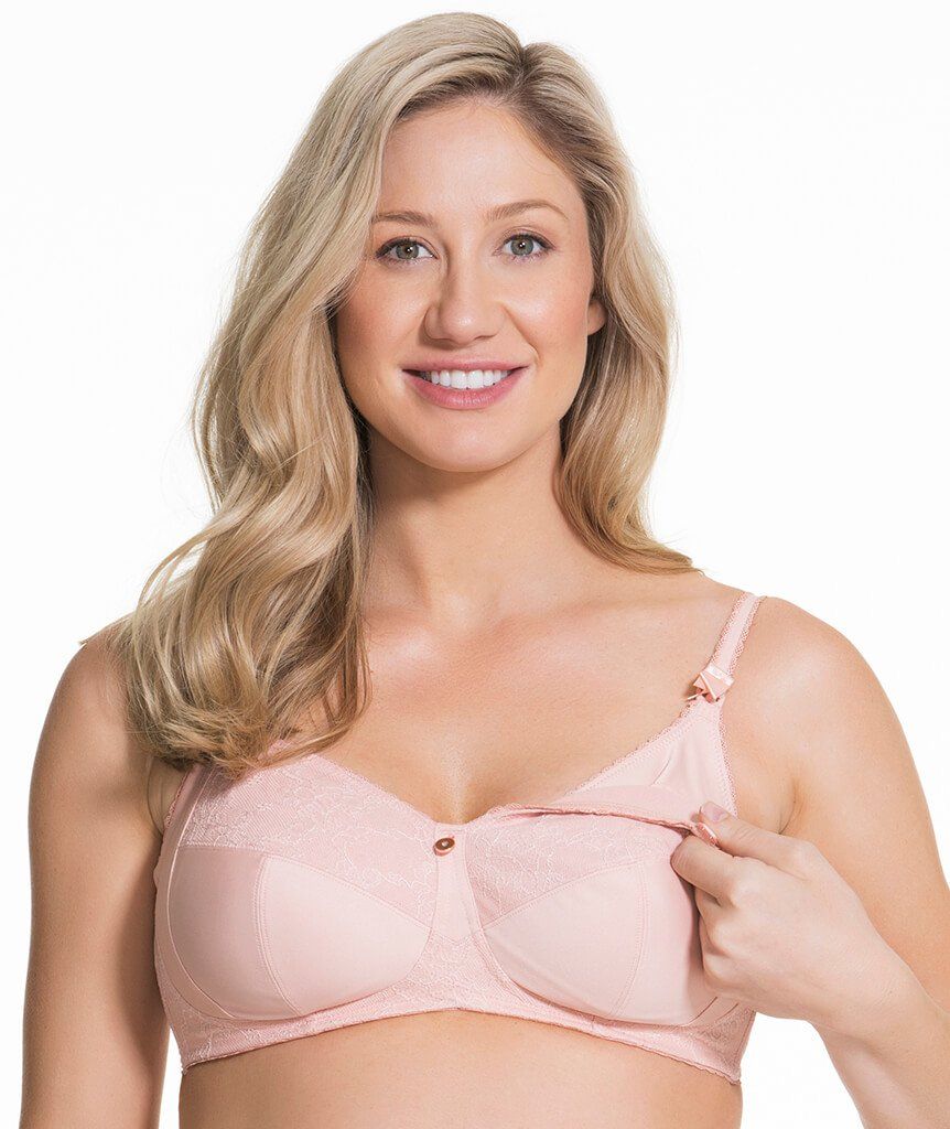 Cake Maternity Tea Wire-free Soft Cup Nursing Bra - Blush - Curvy Bras