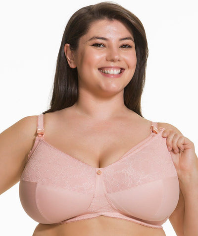 Cake Maternity Tea Wireless Soft Cup Nursing Bra - Blush Bras