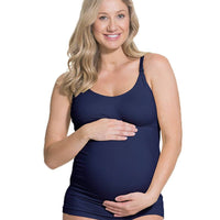 Cake Maternity Toffee Shaping Seamless Nursing Tank -  Midnight Blue