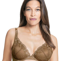 Cake Maternity Truffles Moulded Lace Cup Plunge Nursing Bra -  Nude