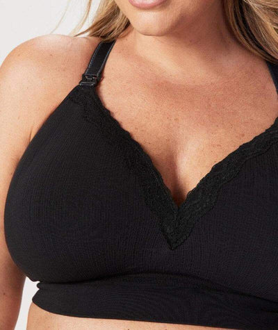 Cake Maternity Tutti Frutti E-FF Cup Wire-free Nursing Bra - Black - Curvy  Bras