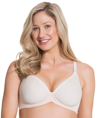 Cake Maternity Waffles 3D Spacer Contour Flexi Wire Nursing Bra - Nude Bras