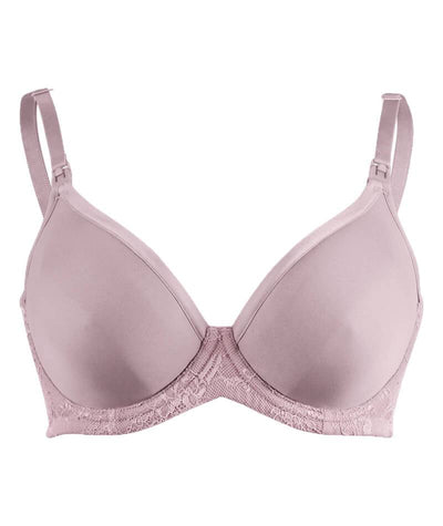 Cake Maternity Waffles 3D Spacer Contour Flexi Wire Nursing Bra - Oyster Pink Bras