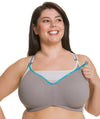 Cake Maternity Zest Flexi Wire High Impact Maternity & Nursing Sports Bra - Grey Bras