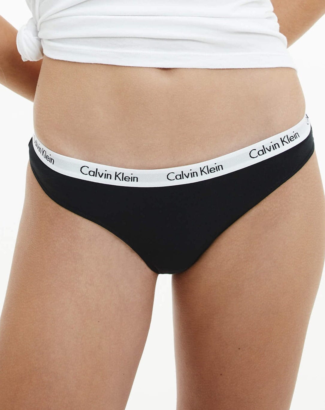Calvin Klein Carousel 3 Pack Bikini Brief - Black/Grey Heather/White -  Curvy Bras
