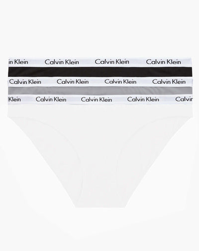Calvin Klein Carousel 3 Pack Bikini Brief - Black/Grey Heather/White Knickers