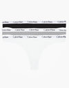 Calvin Klein Carousel 3 Pack Thong - Black/Grey Heather/White Knickers