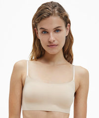 Calvin Klein Invisibles Comfort Lightly Lined Retro Bralette - Bare