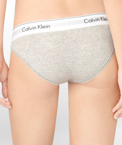 Calvin Klein Modern Cotton Bikini Brief - Grey Heather - Curvy Bras