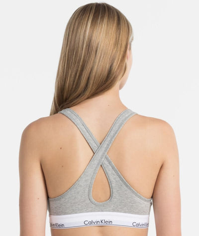 Calvin Klein Modern Cotton Lightly Lined Bralette - Grey Heather Bras