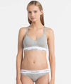 Calvin Klein Modern Cotton Lightly Lined Bralette - Grey Heather Bras