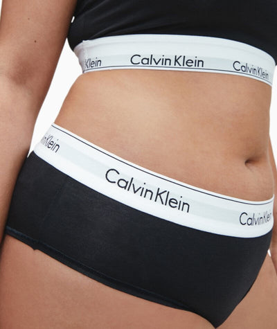 Calvin Klein Modern Cotton Plus Hipster Brief - Black Knickers