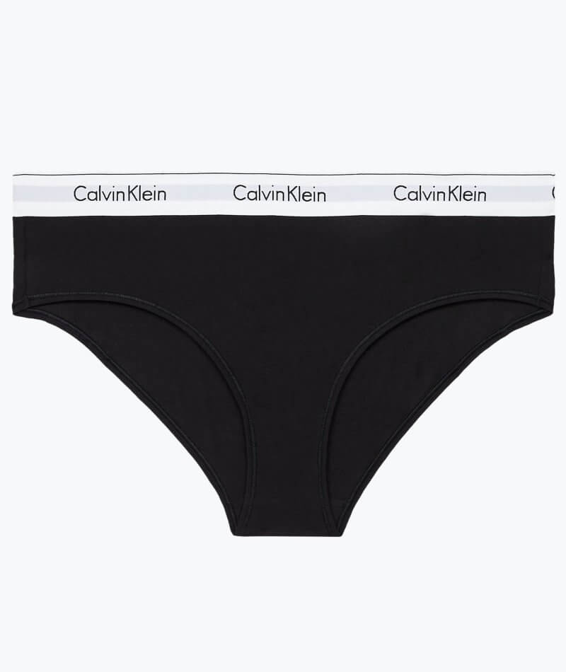 Calvin Klein Underwear Women's Modern Cotton Bikini Panties, Black, L