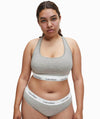 Calvin Klein Modern Cotton Plus Unlined Bralette - Grey Heather Bras