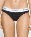 Calvin Klein Modern Cotton Thong - Black Knickers