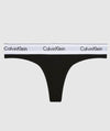 Calvin Klein Modern Cotton Thong - Black Knickers