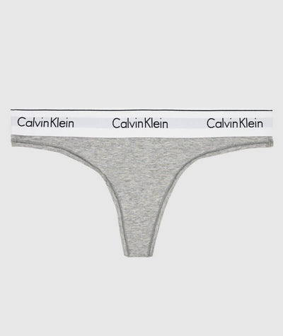 Bras Calvin Heather Curvy Grey Cotton Modern Klein - - Thong